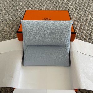 Hermes Bastia Coin Purse BNIB Bleu Brume